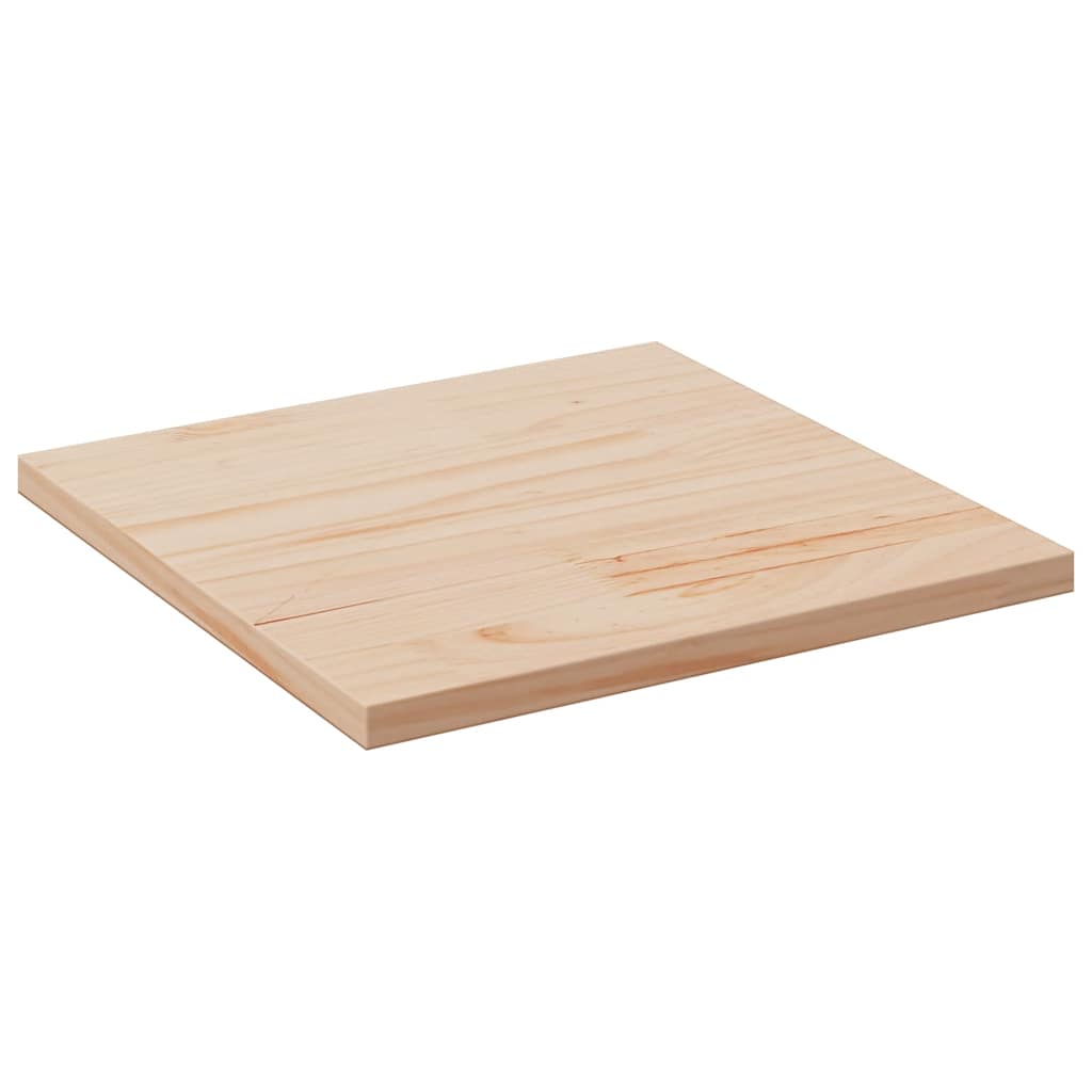 Stalviršis, 50x50x2,5cm, pušies medienos masyvas, kvadratinis