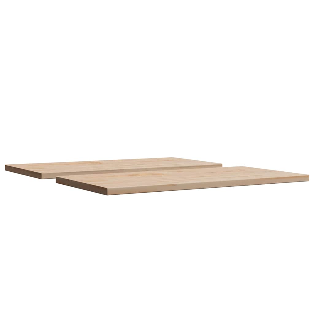 Tabletops, 2 pcs, 70x35x2.5cm, solid pine, rectangular