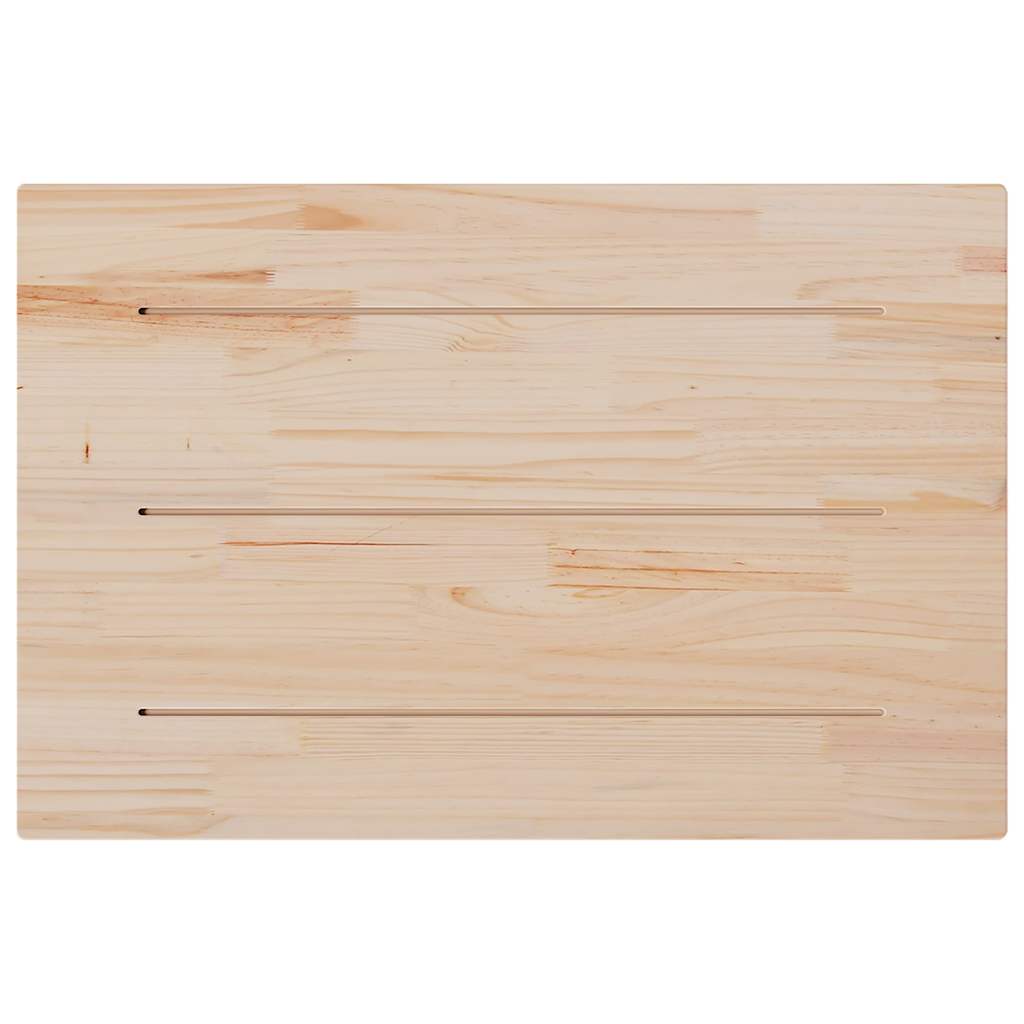 Worktops, 3 pcs, 80x53x2.5cm, solid pine, rectangular