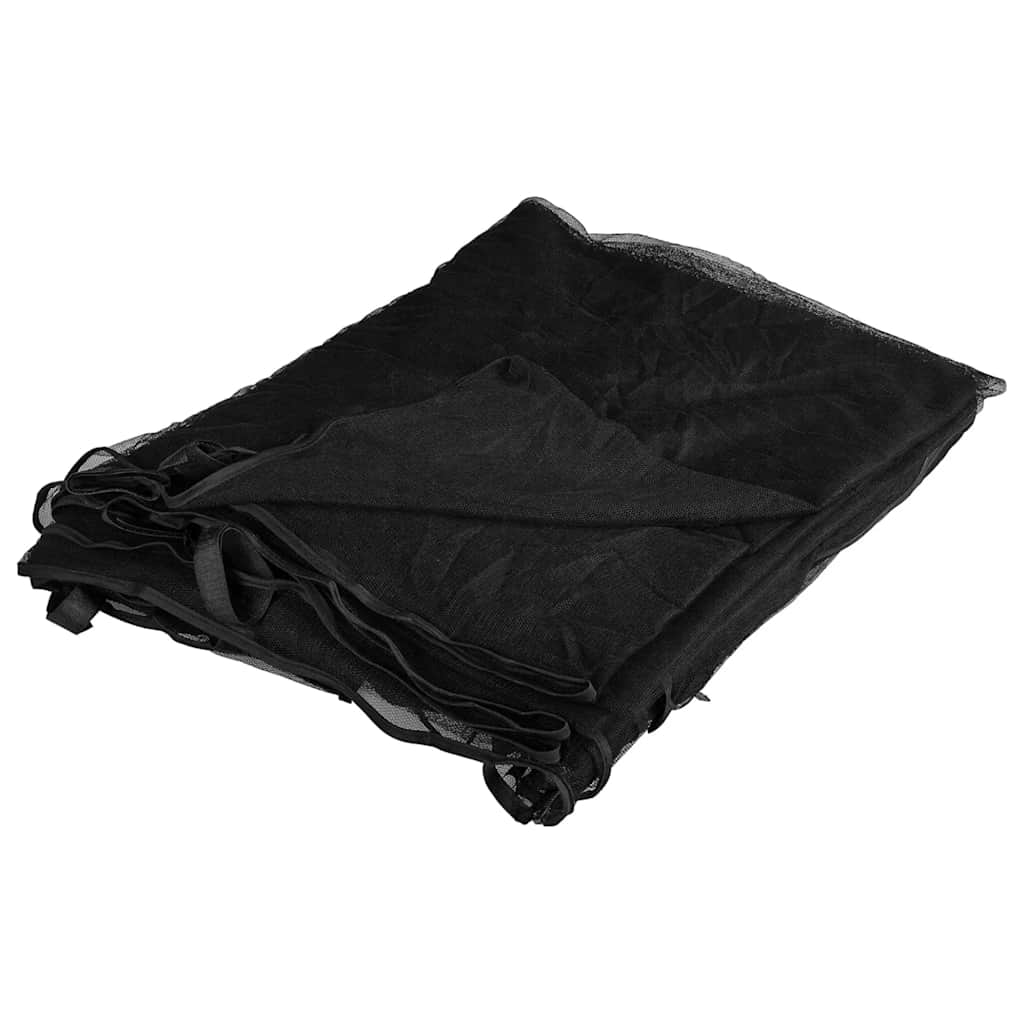 Lauko tinklelis nuo uodų, 220 tinklo, juodas, 300x300x200 cm