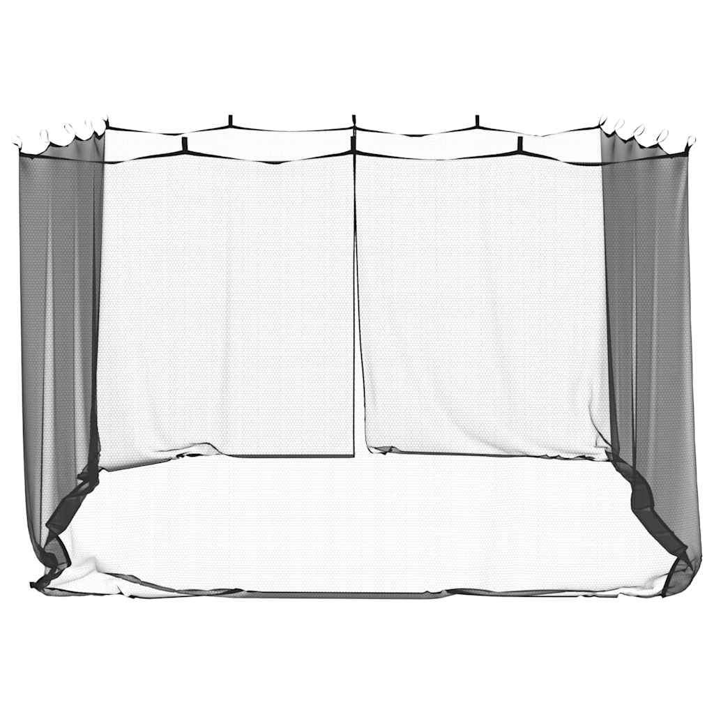 Lauko tinklelis nuo uodų, 220 tinklo, juodas, 300x300x200 cm