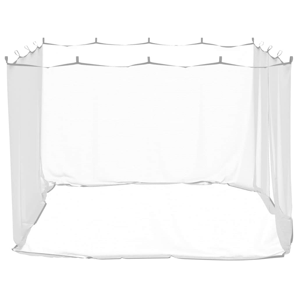 Lauko tinklelis nuo uodų, 220 tinklo, baltas, 300x300x200 cm