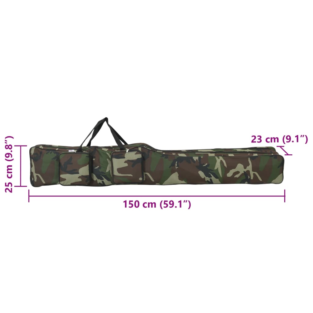 Fishing rod bag, camouflage, 150cm, oxford fabric
