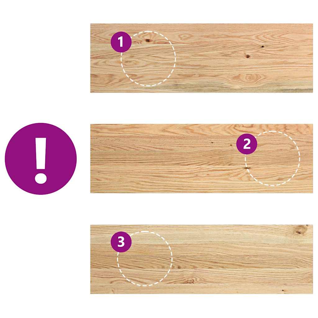 Stair treads, 4 pcs., unfinished solid oak wood