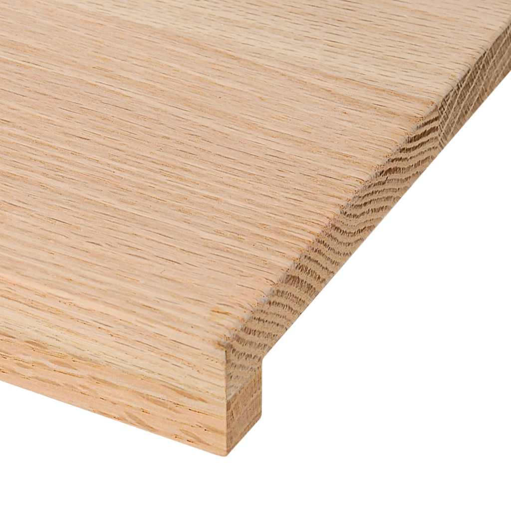 Stair treads, 16 pcs, untreated solid oak wood