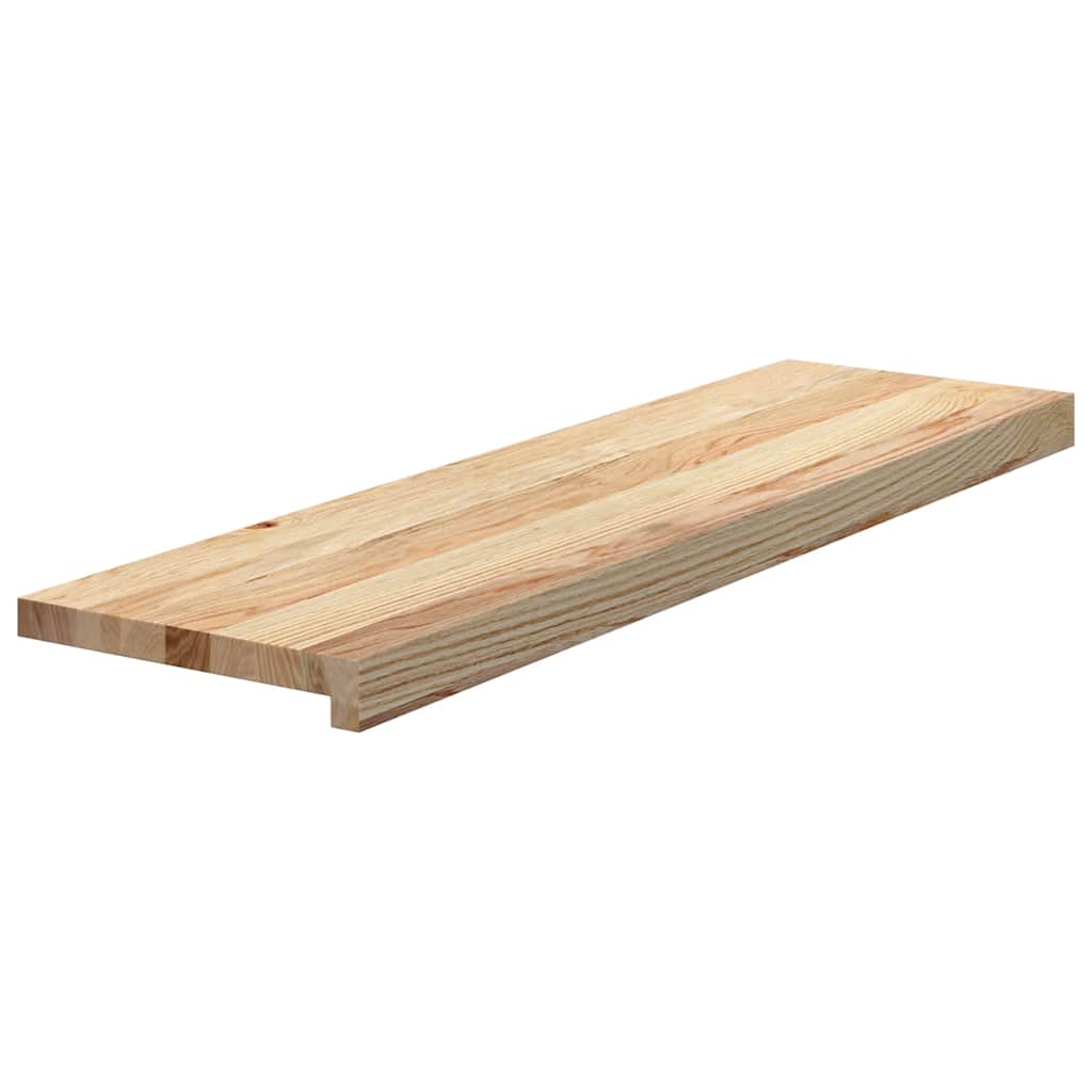 Stair treads, 16 pcs, untreated solid oak wood