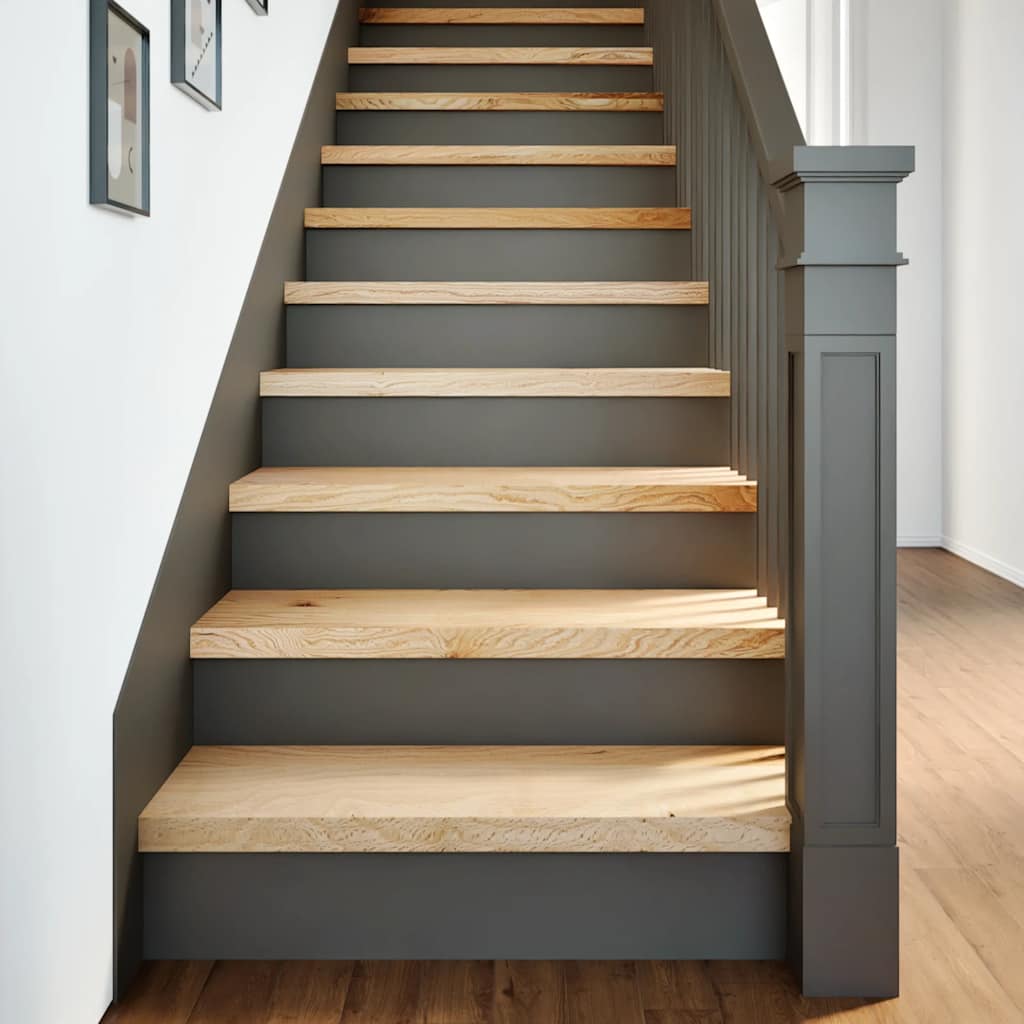 Stair treads, 20 pcs, unfinished solid oak