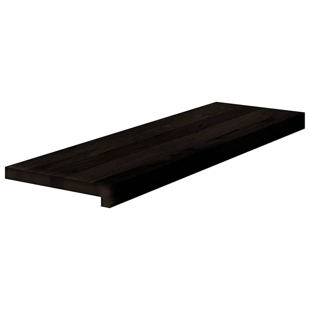 Kāpņu pakāpieni, 12 gab., tumši brūni, 80x30x2 cm, ozolkoka