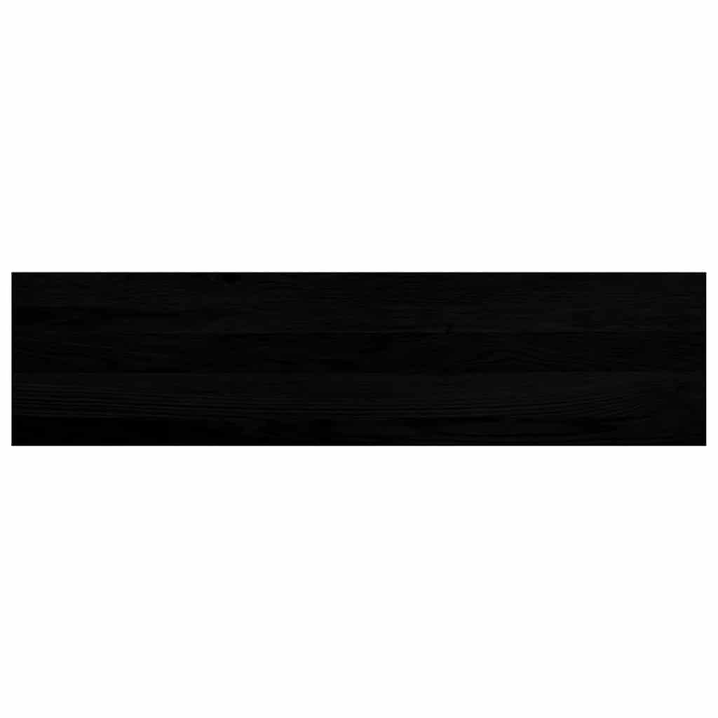 Stair treads, 20 pcs, dark brown, solid oak wood