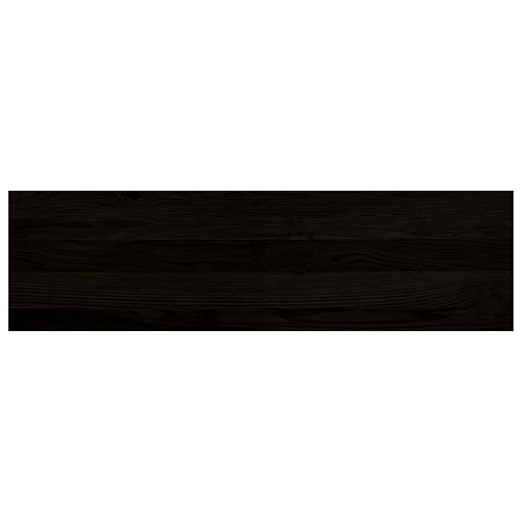 Stair treads, 2 pcs., dark brown, 90x30x2 cm, oak