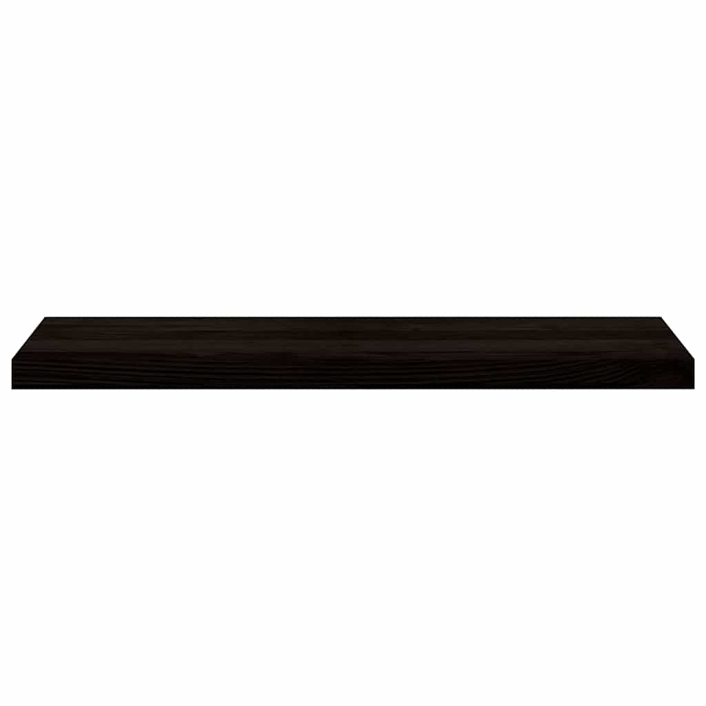 Stair treads, 2 pcs., dark brown, 90x30x2 cm, oak