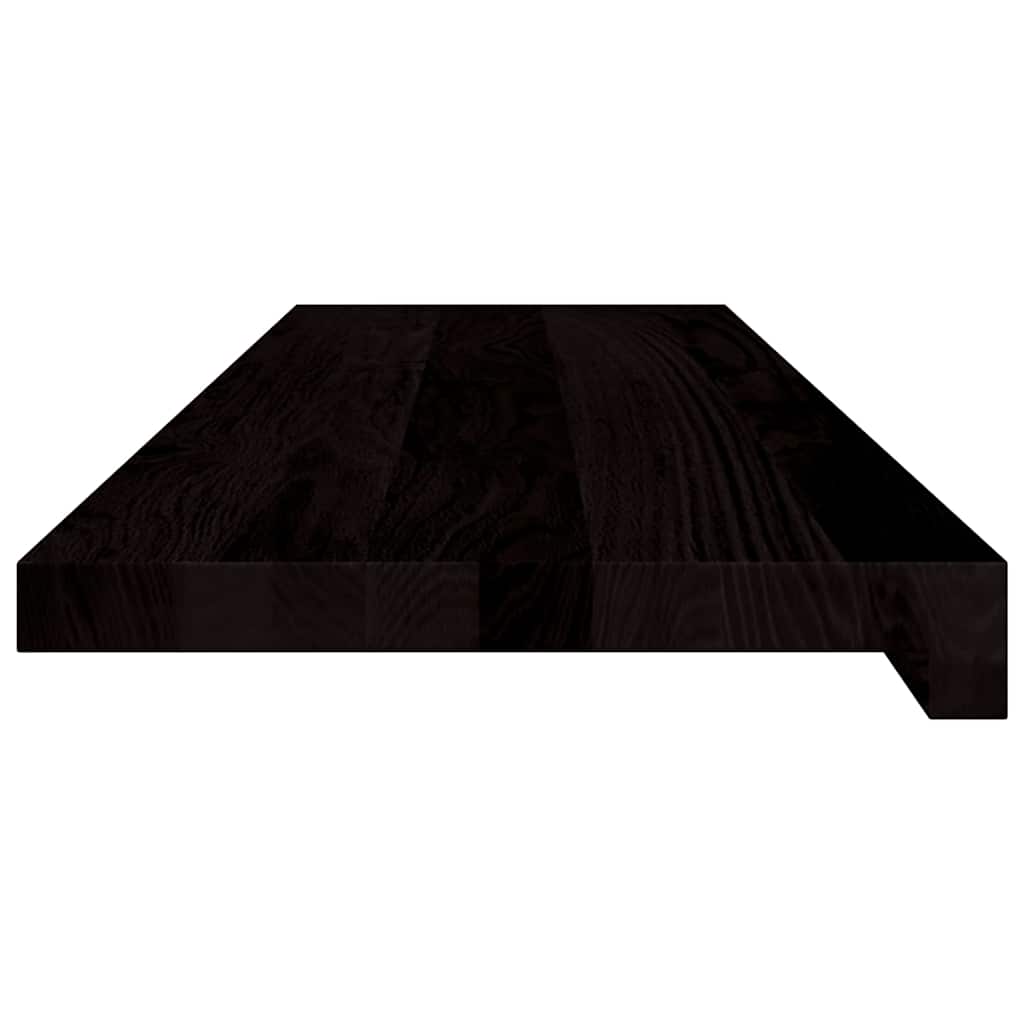 Stair treads, 2 pcs., dark brown, 90x30x2 cm, oak