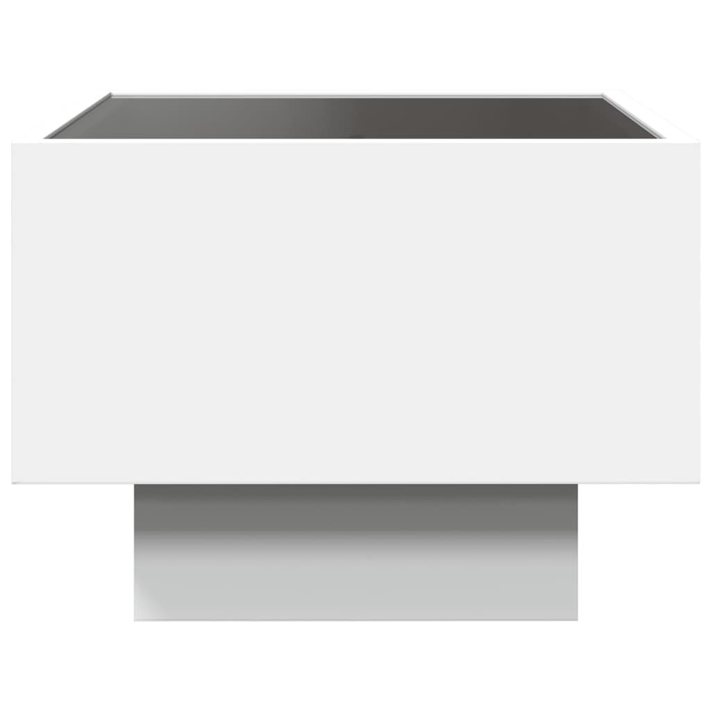 Nightstand with Infinity LED, white, 40x40x30cm