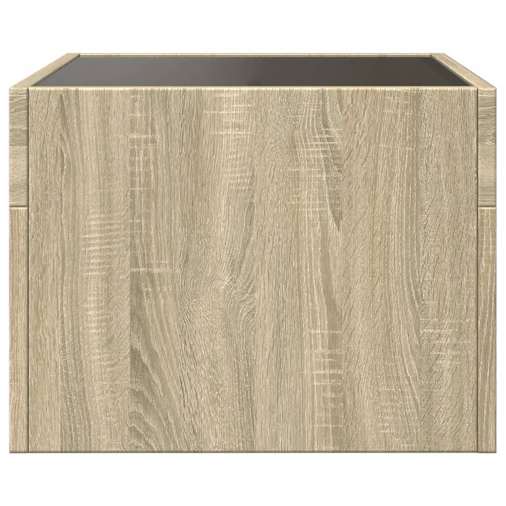 Naktsskapītis ar Infinity LED apgaismojumu, ozols, 40x40x30cm