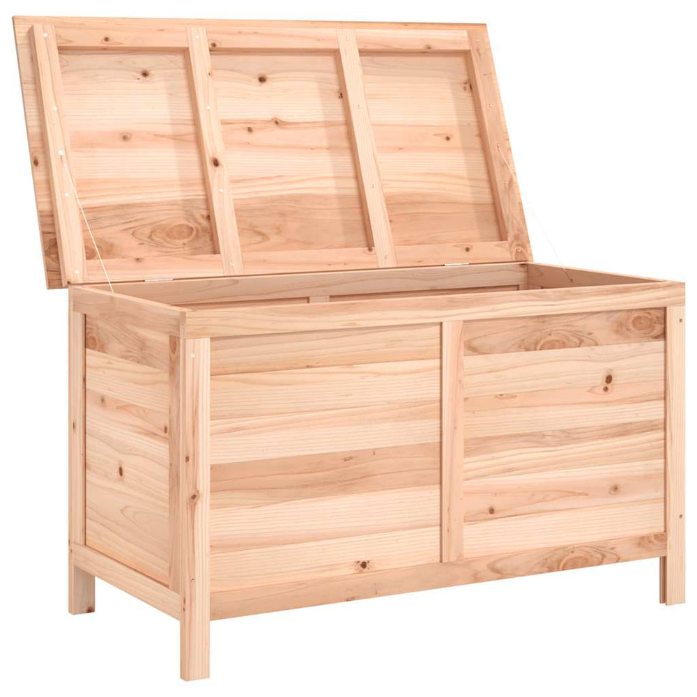 Outdoor storage box for cushions, 99x50x56.5cm, solid spruce wood