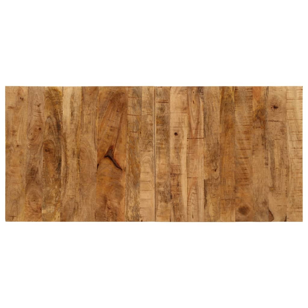 Tractor bar table, red/brown, 55x120x107cm, mango