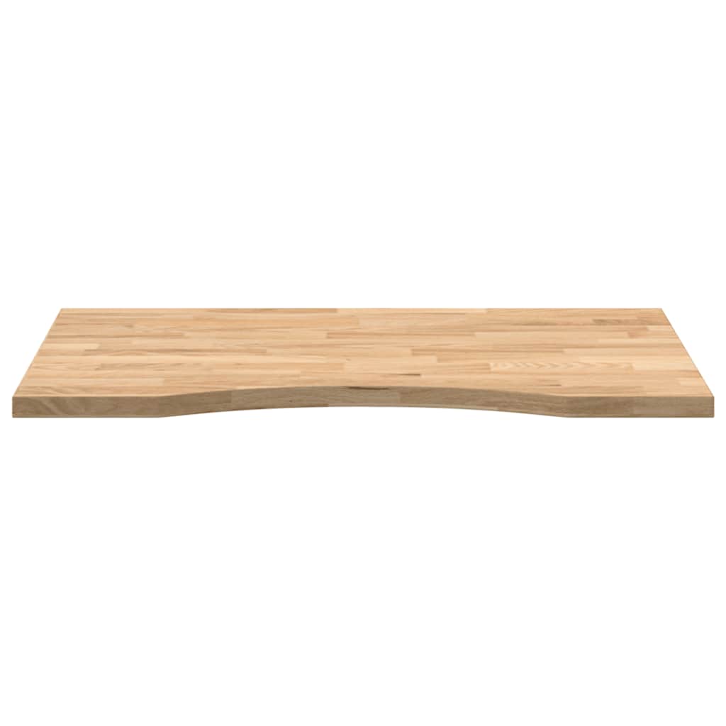 untreated countertop 80x50x2.5 cm solid oak rectangle