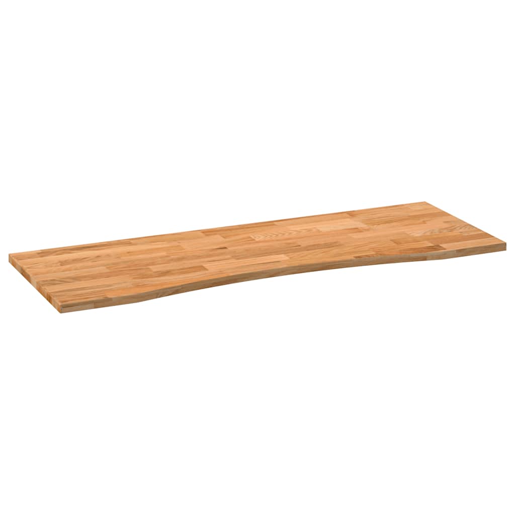 Desk worktop, light brown, oak, rectangular
