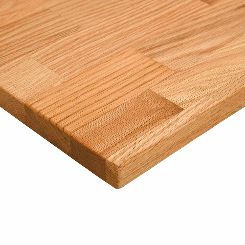 Desk worktop, light brown, oak, rectangular