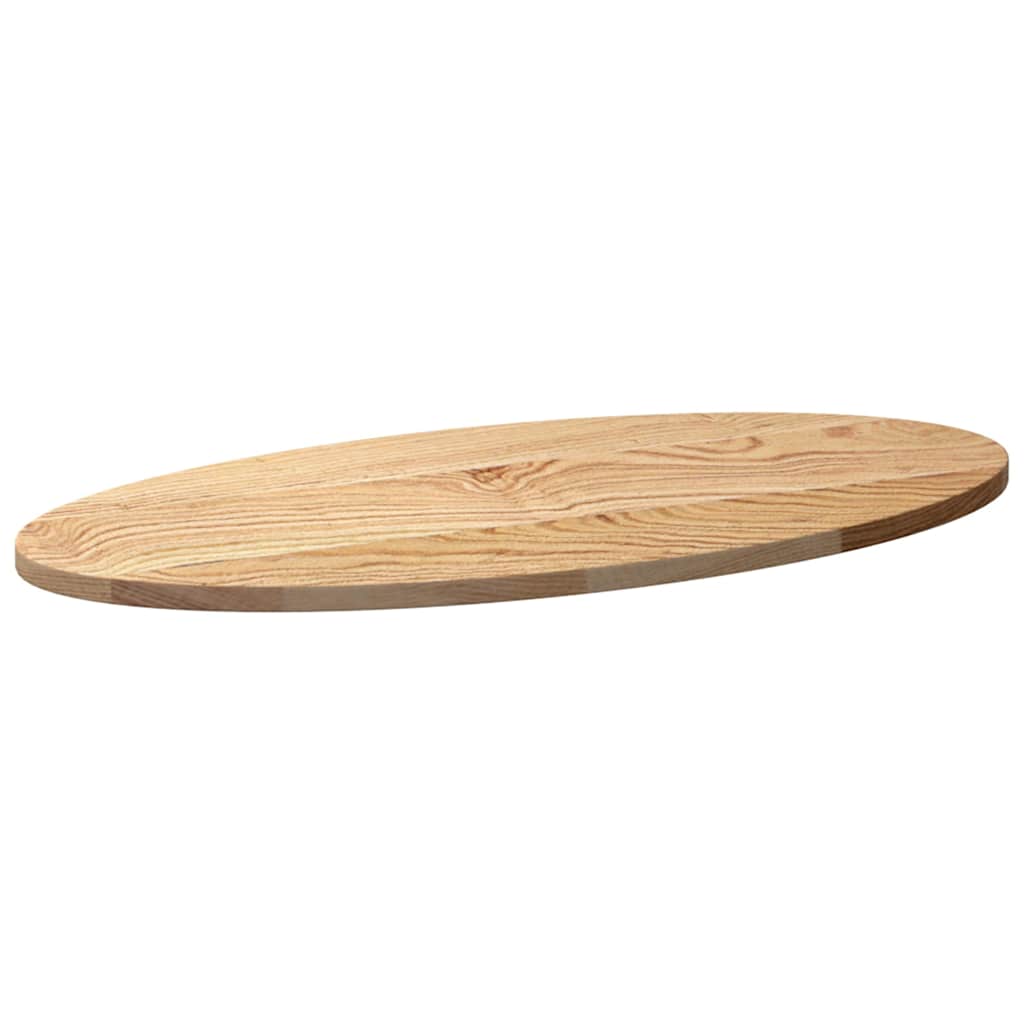 Ozolkoka masīvkoka virsma 80x40x2 cm ovāla