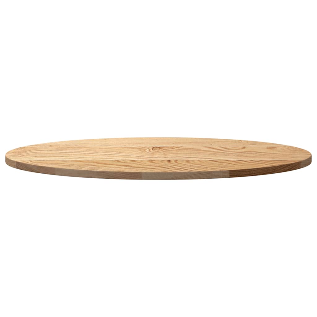 Ozolkoka masīvkoka virsma 80x40x2 cm ovāla