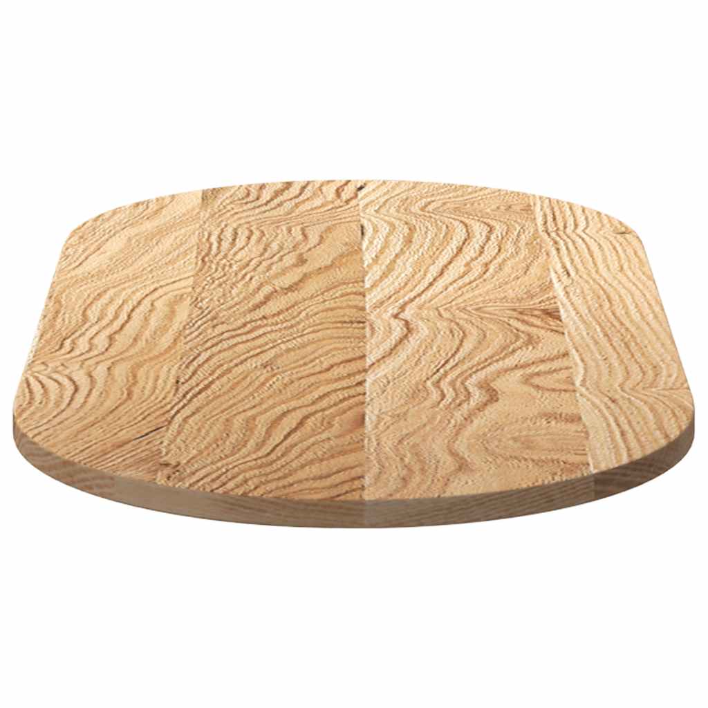 Stalviršis, 100x50x2 cm, ąžuolo medienos masyvas, ovalo formos