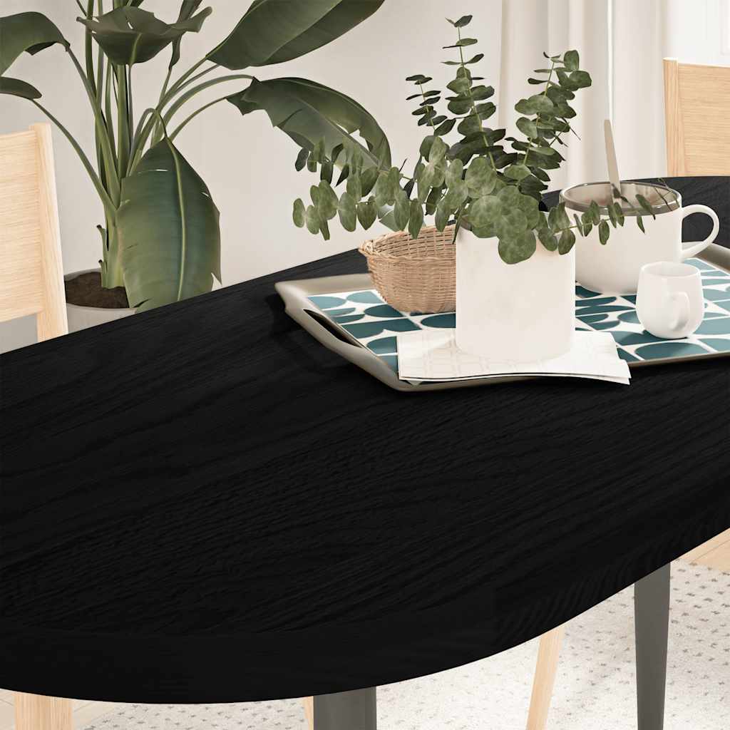 Virsma, tumši brūna, 140x60x4 cm, ozola masīvkoks, ovāla