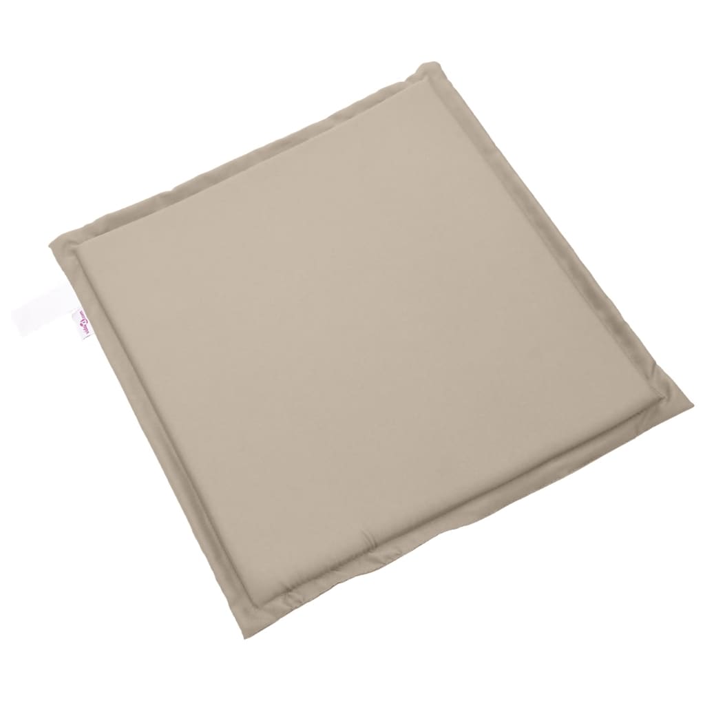 Garden seat cushions, 2 pcs., taupe, 45x45x2cm, square
