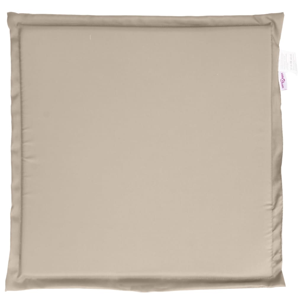 Garden seat cushions, 2 pcs., taupe, 45x45x2cm, square