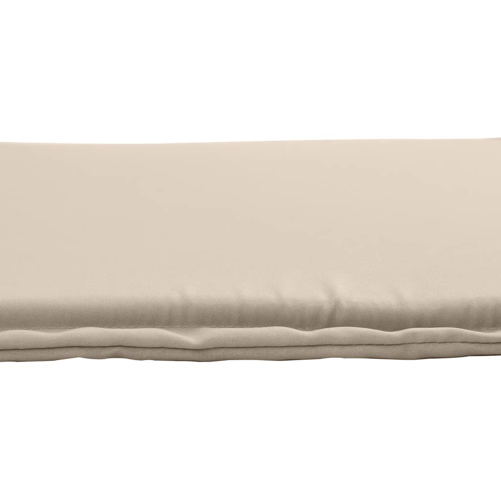 Garden seat cushions, 2 pcs., taupe, 45x45x2cm, square