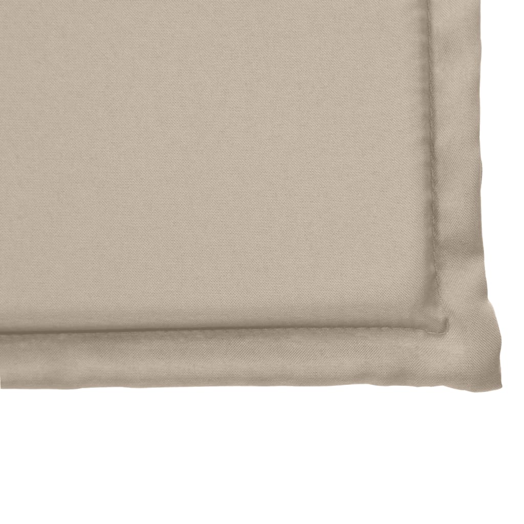 Garden seat cushions, 2 pcs., taupe, 45x45x2cm, square