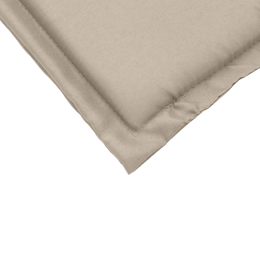 Garden seat cushions, 2 pcs., taupe, 45x45x2cm, square