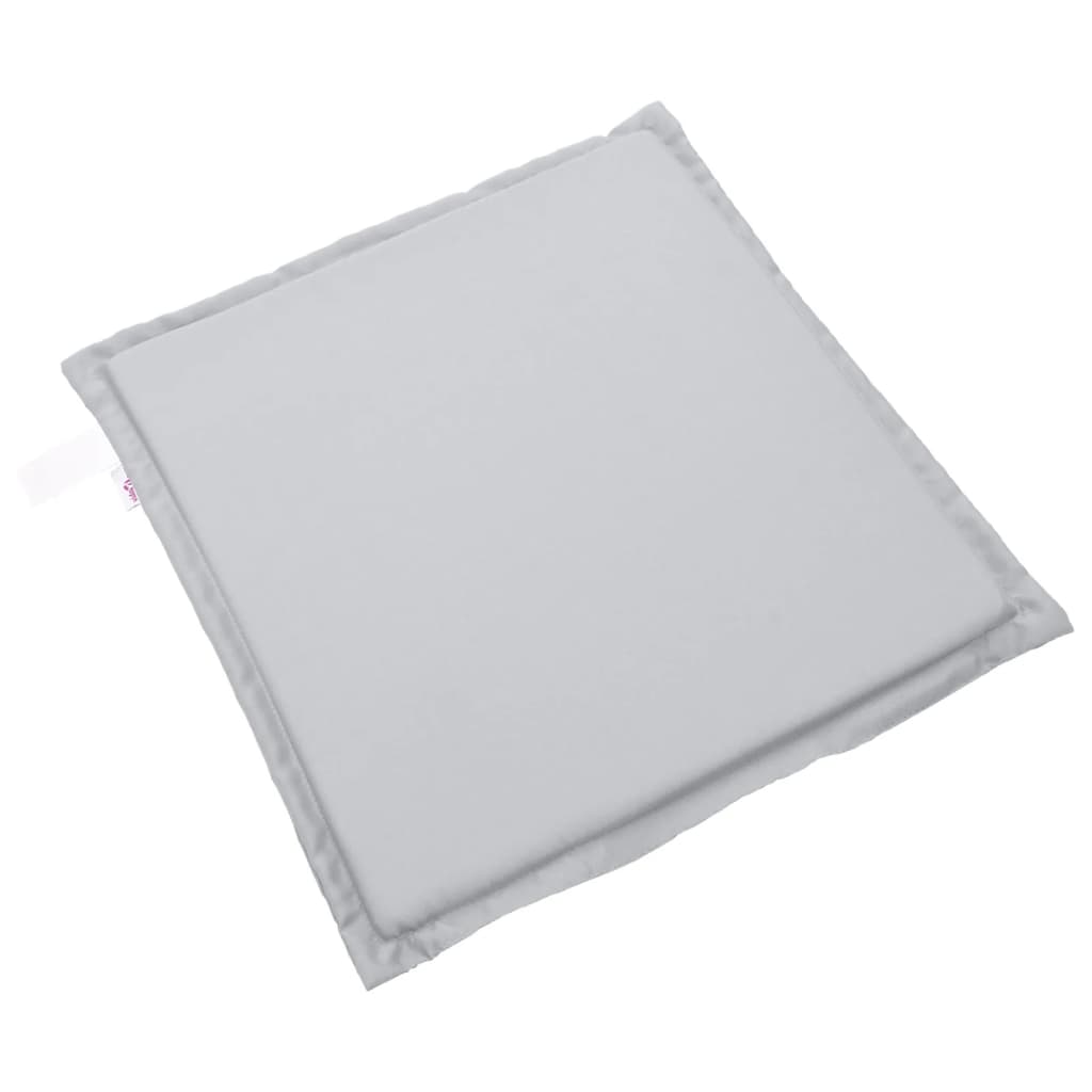 Garden seat cushions, 2 pcs, grey, 45x45x2cm, square