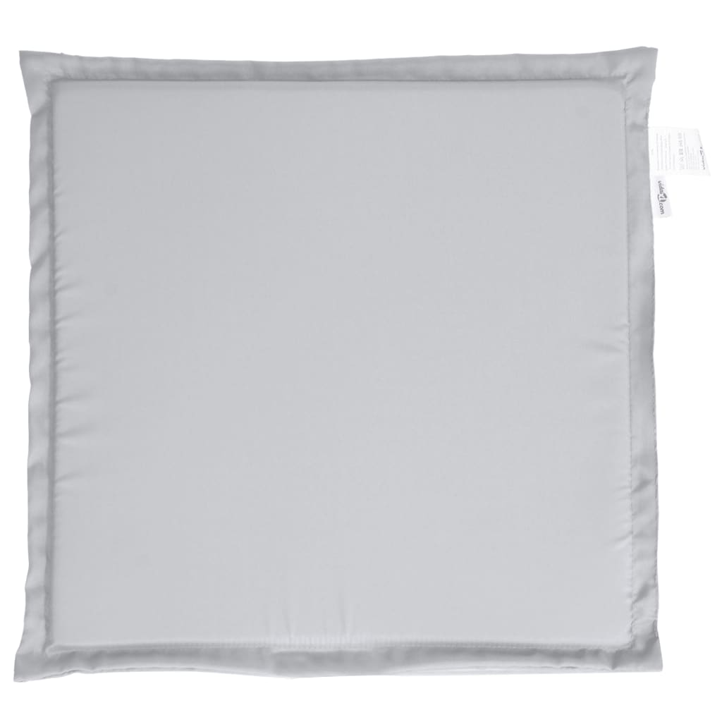 Garden seat cushions, 2 pcs, grey, 45x45x2cm, square
