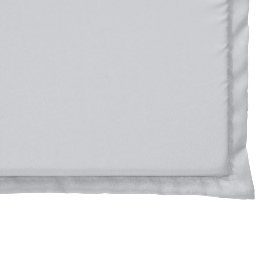 Garden seat cushions, 2 pcs, grey, 45x45x2cm, square