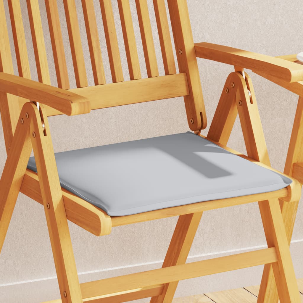 Garden seat cushions, 2 pcs, grey, 45x45x2cm, square