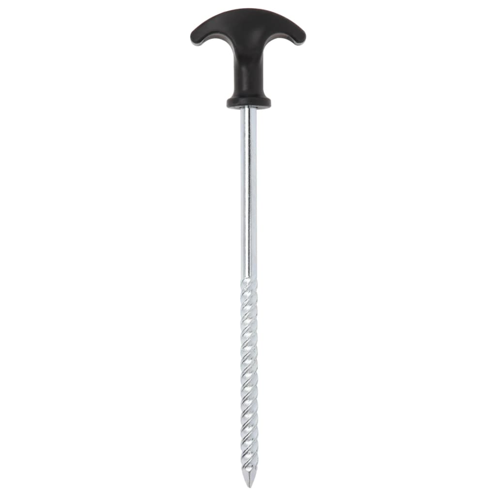 Tent pegs, 24 pcs., 20cm, diameter 7mm, steel