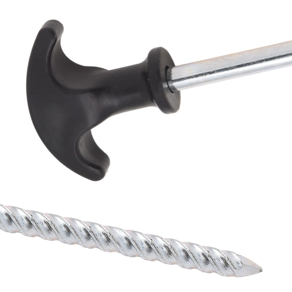 Tent pegs, 24 pcs., 20cm, diameter 7mm, steel