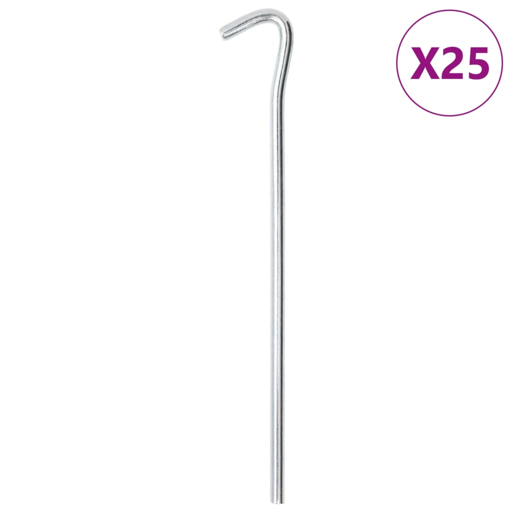 Telts mietiņi, 25 gab., 23 cm, diametrs 7 mm, tērauds