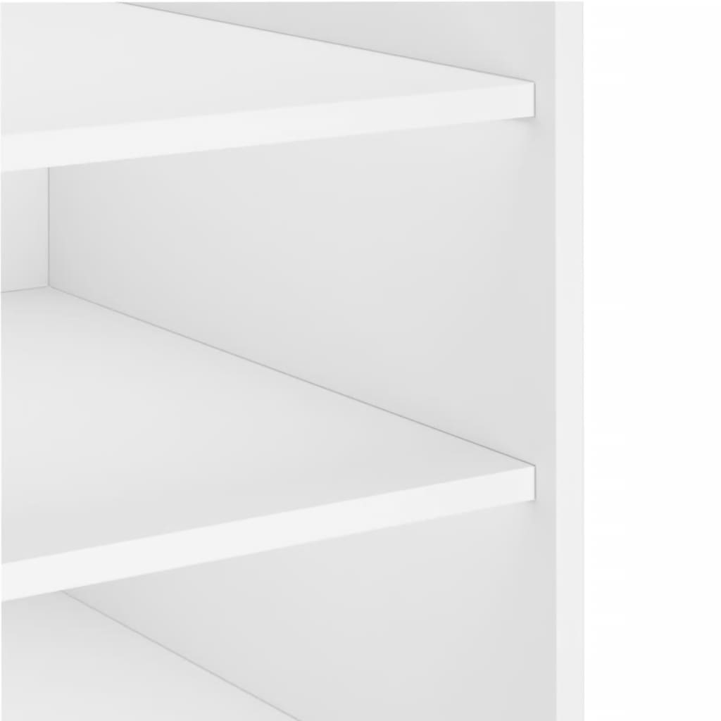 Bedside table, white, 45x50x50cm, engineered wood