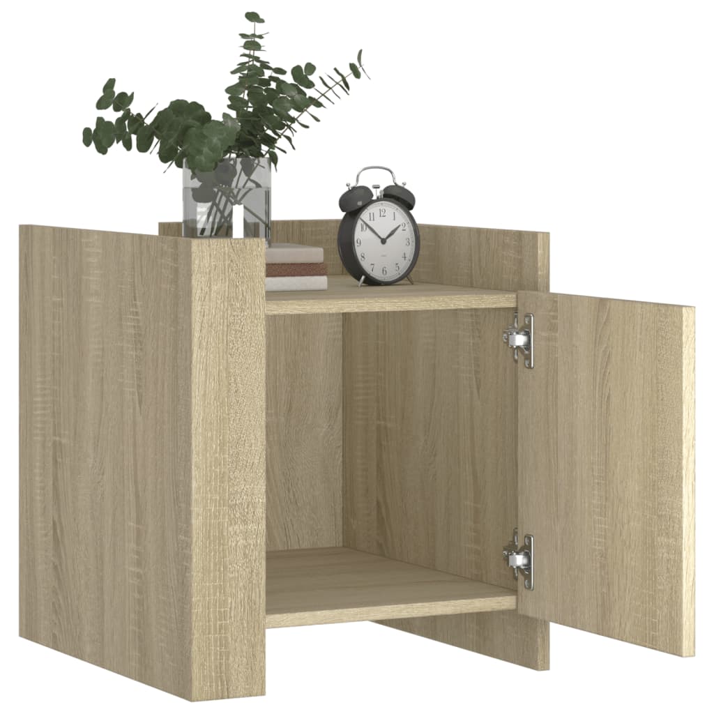 Nightstand, Sonoma oak, 45x50x50cm, engineered wood