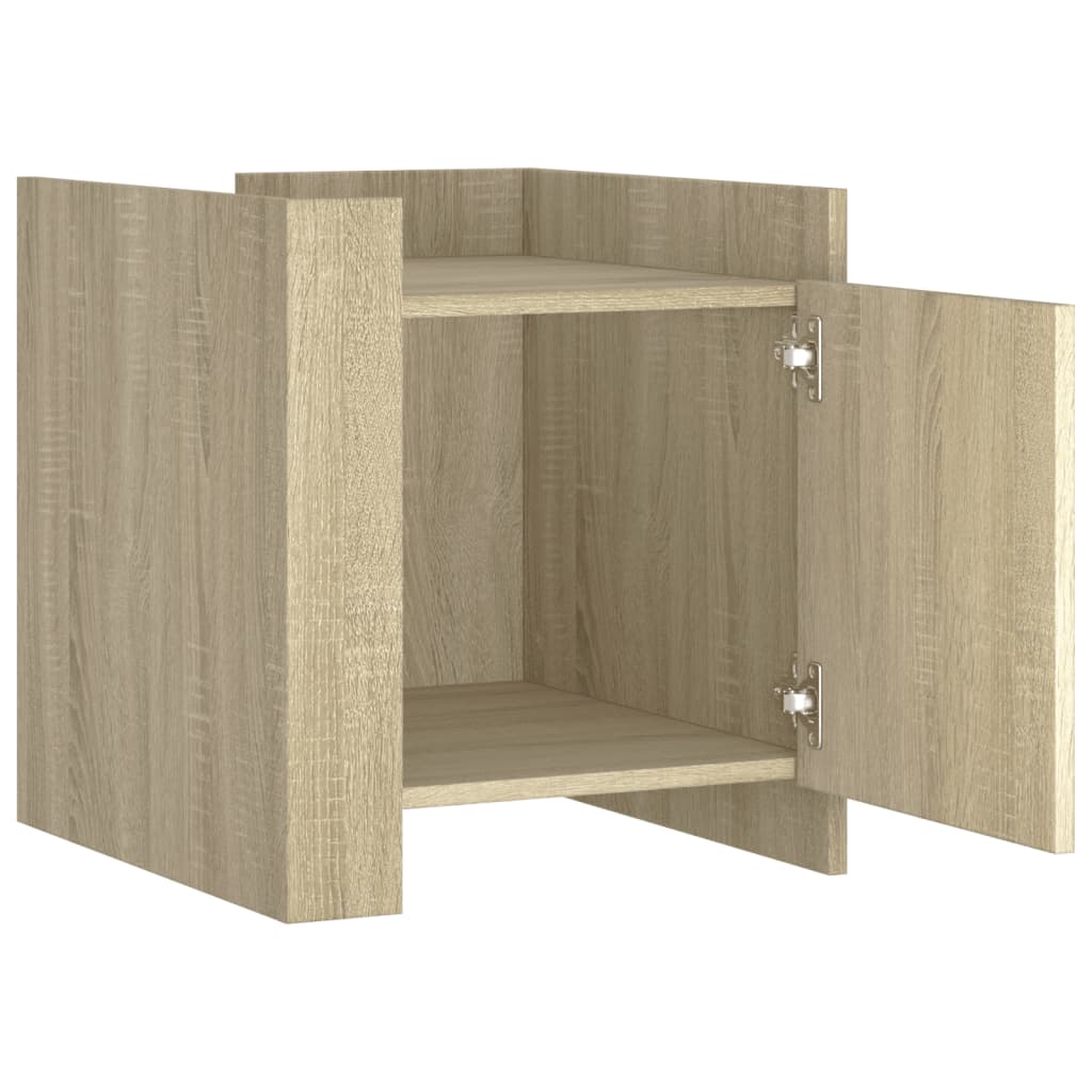 Nightstand, Sonoma oak, 45x50x50cm, engineered wood
