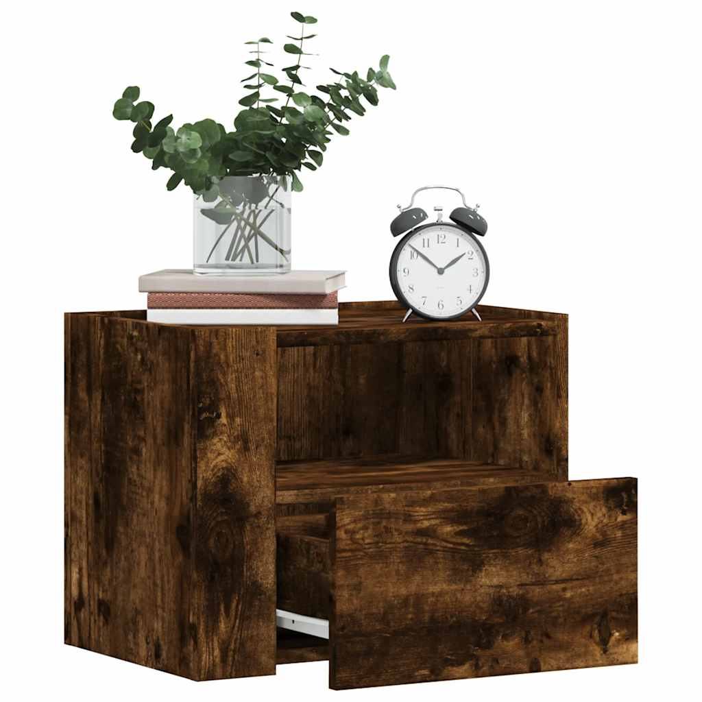 Sienas naktsskapīši, 2 gab., dūmu ozols, 45x30x35cm