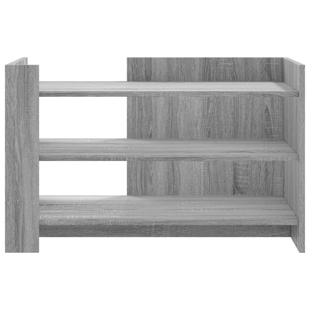 Coffee table, grey oak, 80x50x50cm, engineered wood