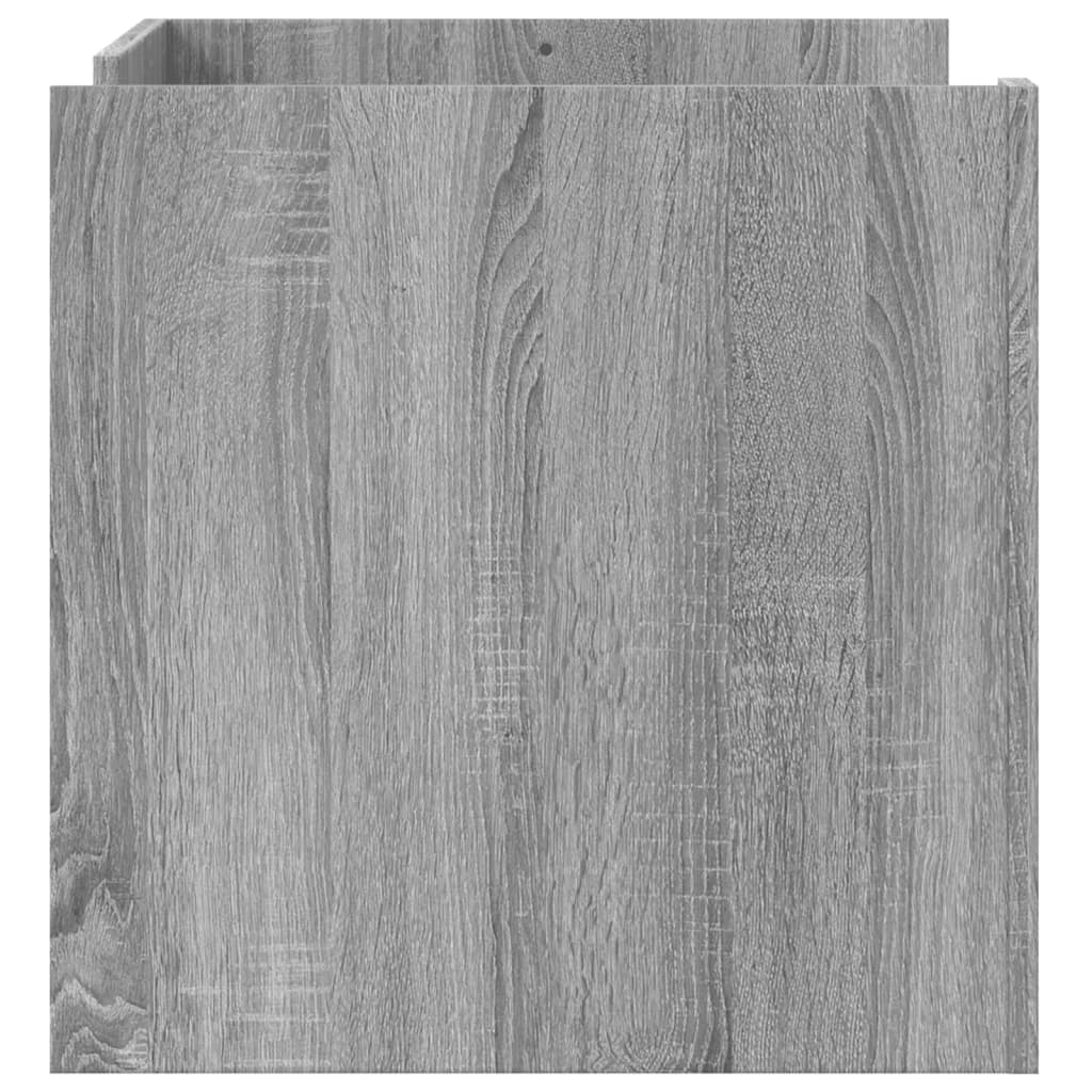 Coffee table, grey oak, 80x50x50cm, engineered wood
