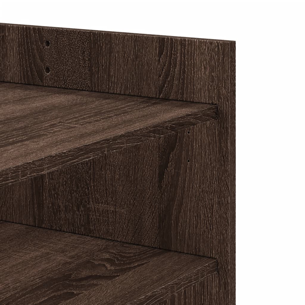 Coffee table, brown oak, 80x50x50cm, treated wood