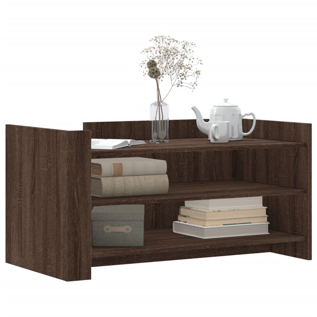 Coffee table, brown oak, 100x50x50cm, treated wood