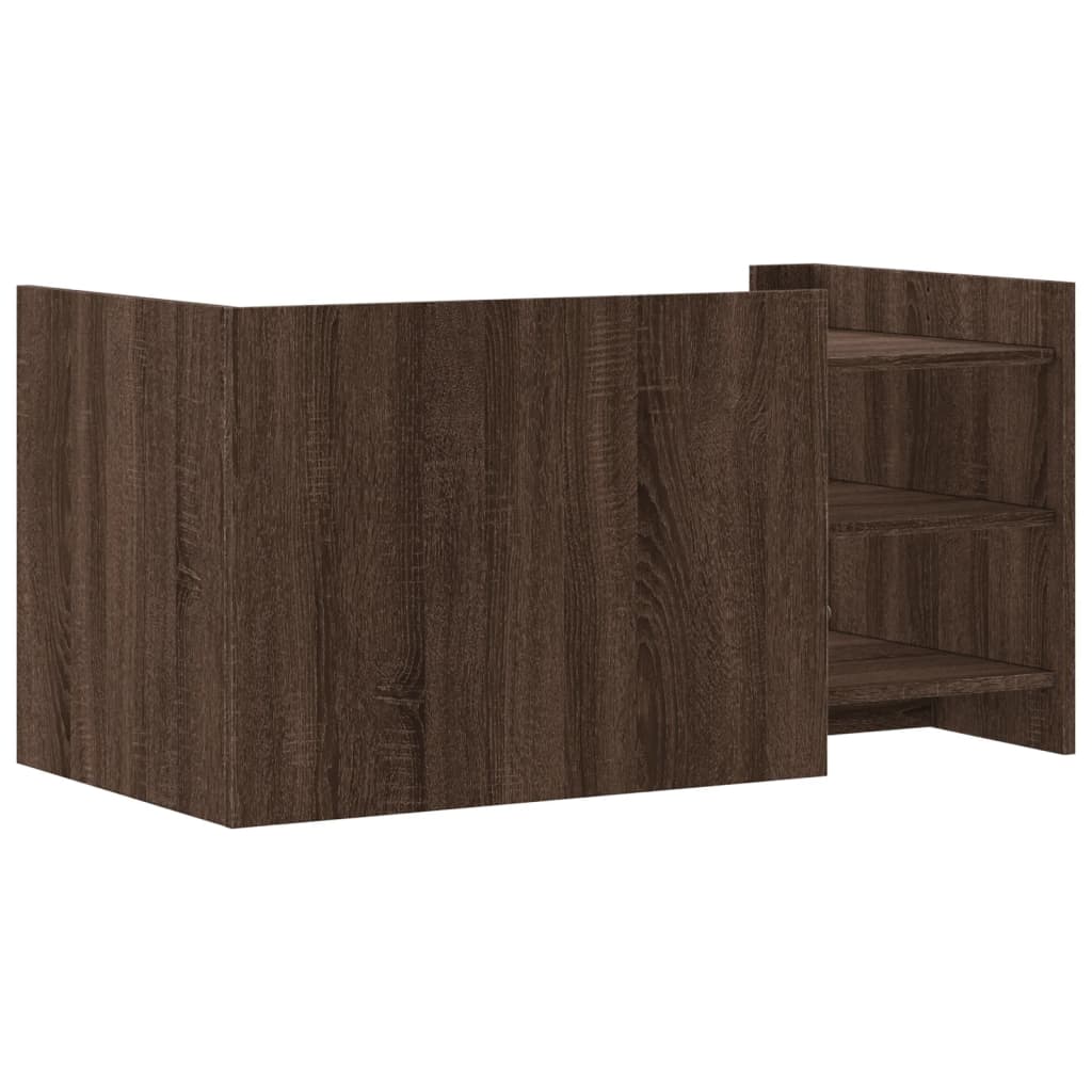 Coffee table, brown oak, 100x50x50cm, treated wood