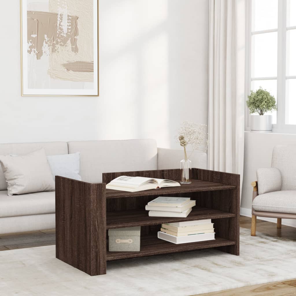 Coffee table, brown oak, 100x50x50cm, treated wood