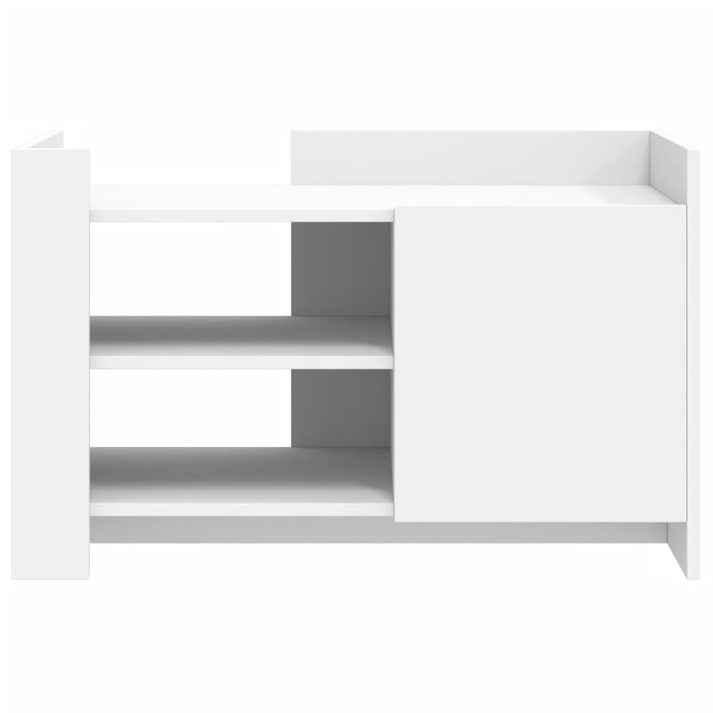 Coffee table, white, 80x50x50cm, treated wood